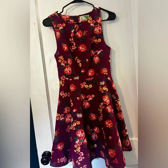 Modcloth | Dresses | Fuchsia Flower Print Modcloth Fit Flare Dress |  Poshmark